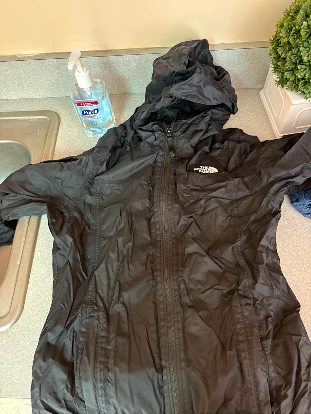 The North Face Women's Black Hooded Puffer Jacket
